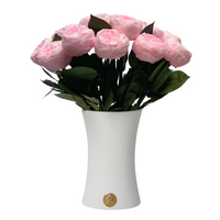 Creme Dozen Peony Rosette