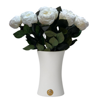 Creme Dozen Peony Rosette