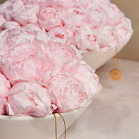 Peony Bowl by La Fleur Lifetime Flowers