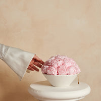 Peony Bowl by La Fleur Lifetime Flowers