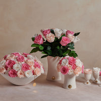 Creme Mixed Long Stems by La Fleur Lifetime Flowers