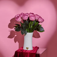 Creme Dozen Peony Rosette