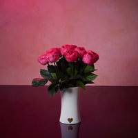 Creme Dozen Peony Rosette