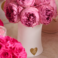 Creme Peony Rosette Dôme