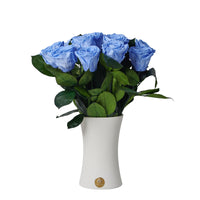 Creme Dozen Long Stems by La Fleur Lifetime Flowers