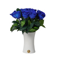 Creme Dozen Long Stems by La Fleur Lifetime Flowers