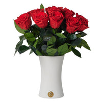 Creme Dozen Long Stems by La Fleur Lifetime Flowers