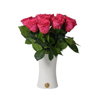 Creme Dozen Long Stems by La Fleur Lifetime Flowers