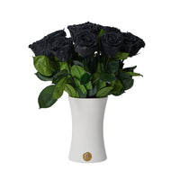 Creme Dozen Long Stems by La Fleur Lifetime Flowers