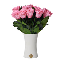 Creme Dozen Long Stems by La Fleur Lifetime Flowers