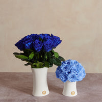 Creme Dozen Long Stems by La Fleur Lifetime Flowers