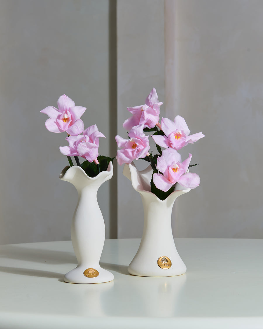 Orchid Grande Vase by La Fleur Lifetime Flowers