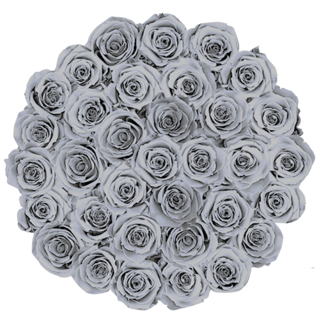 Grande Round - Gray Velvet by La Fleur Lifetime Flowers