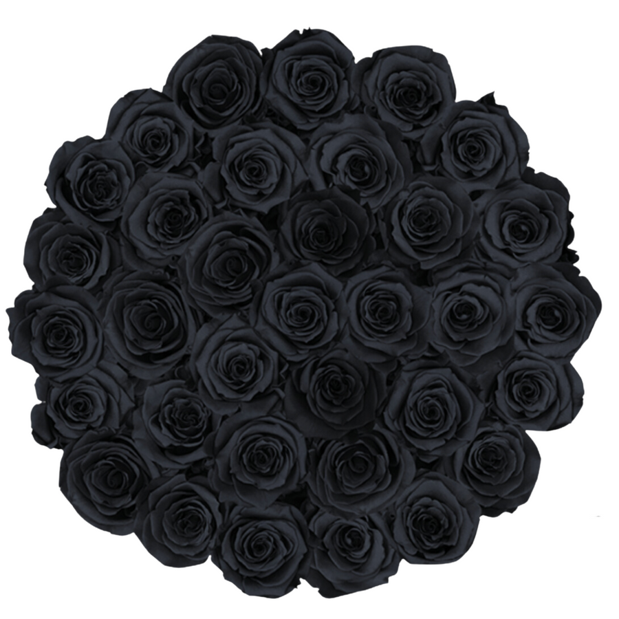 Grande Round - Black Velvet by La Fleur Lifetime Flowers