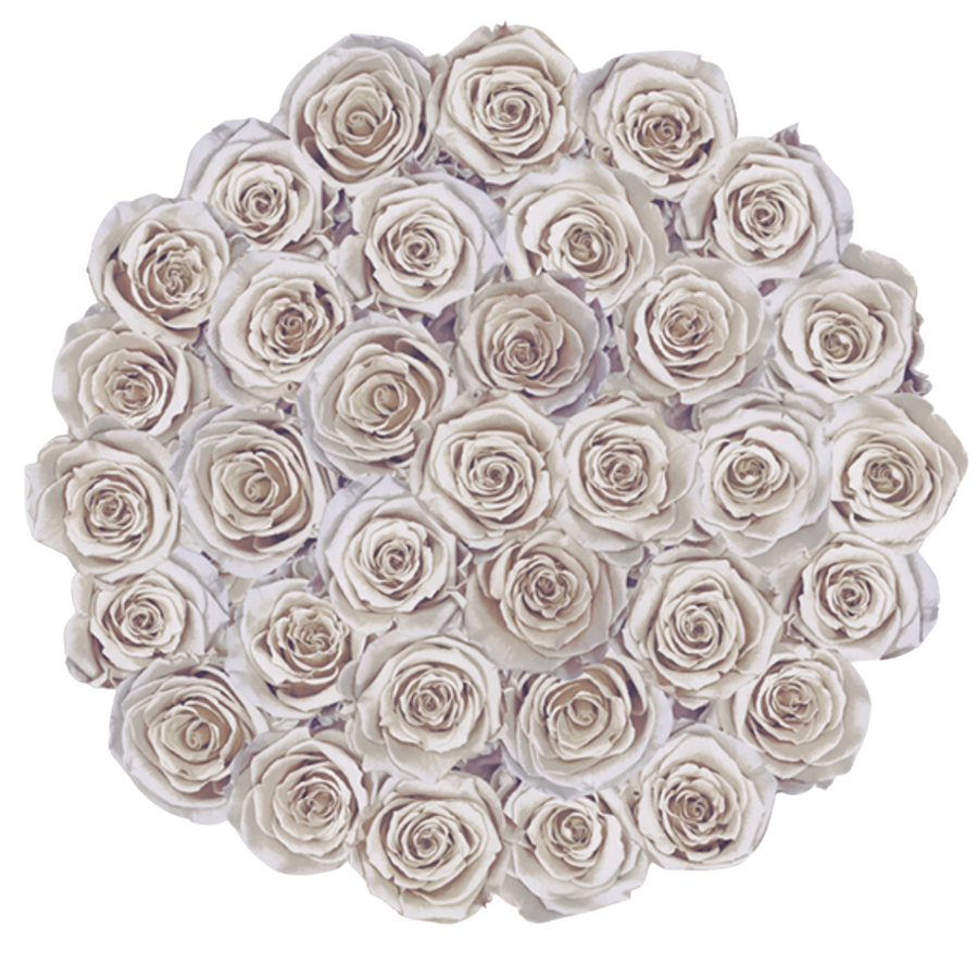 Grande Round - Gray Velvet by La Fleur Lifetime Flowers