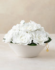 Gardenia Bowl by La Fleur Lifetime Flowers