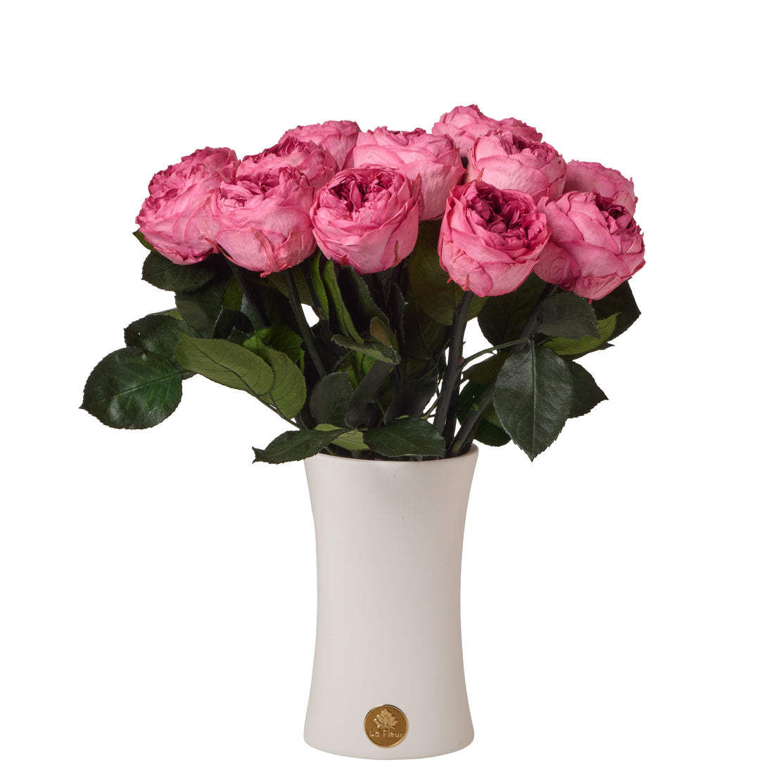 Creme Dozen Peony Rosette