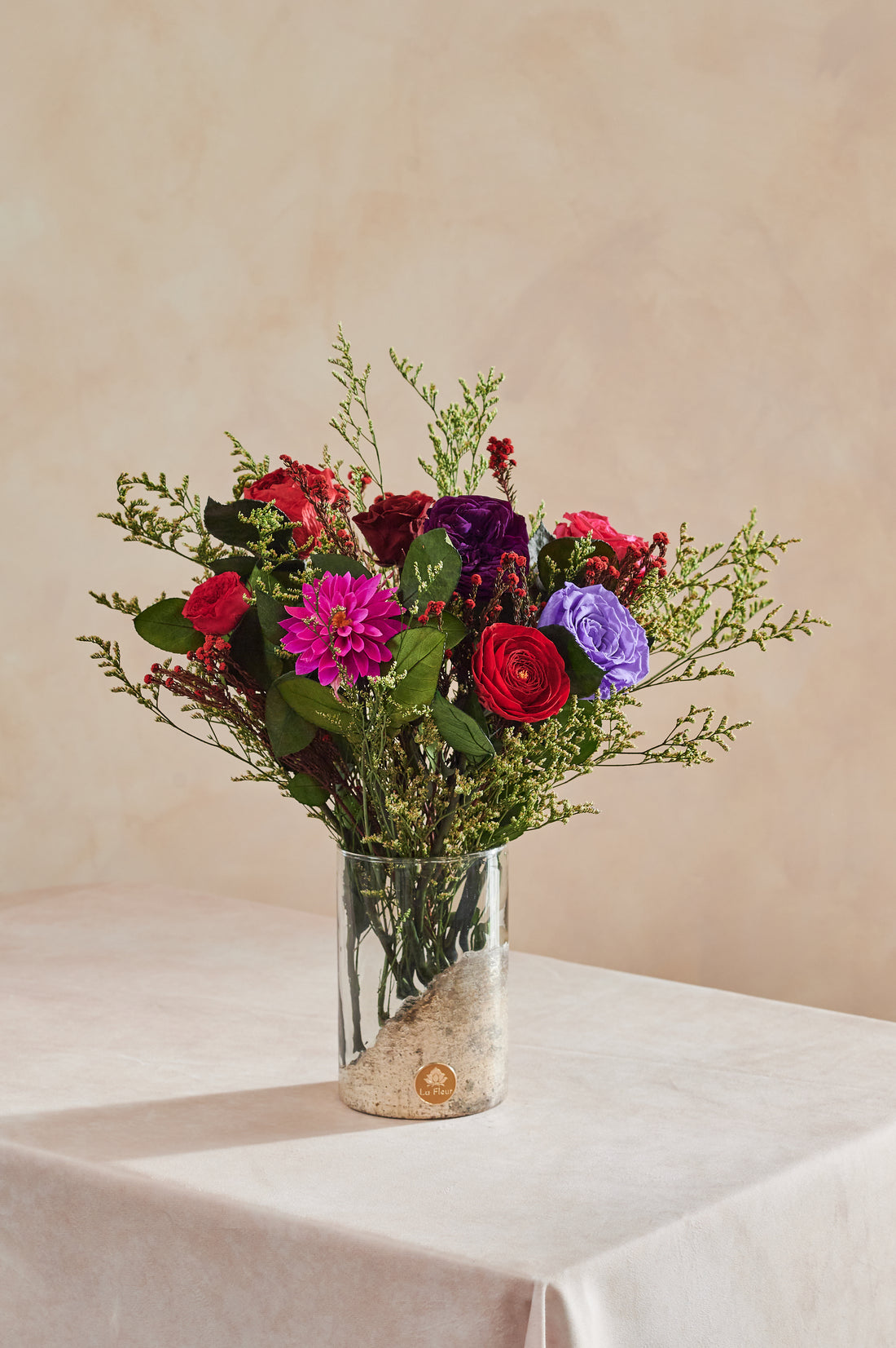 Platine Long Stem Vase - Berry