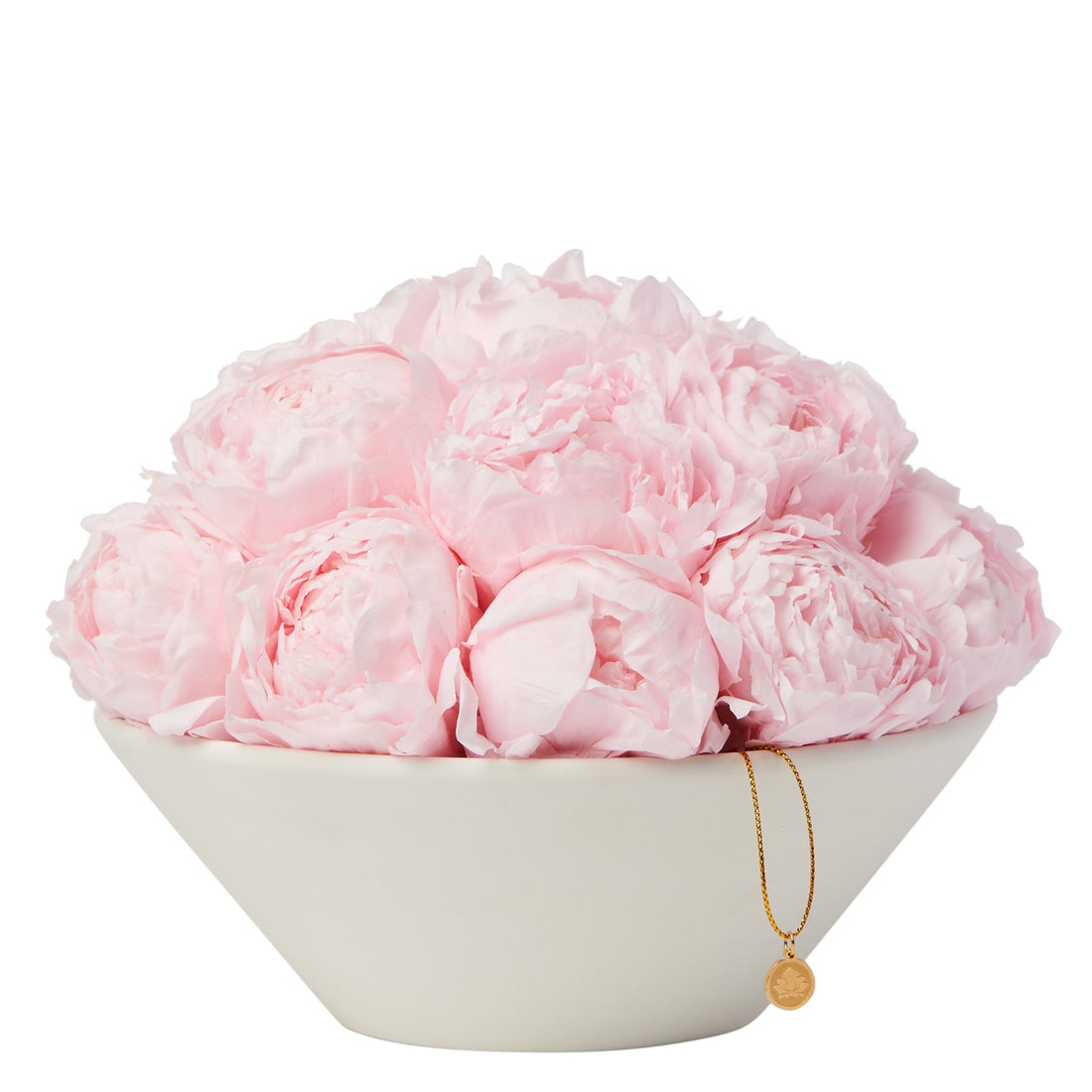 Peony Bowl by La Fleur Lifetime Flowers