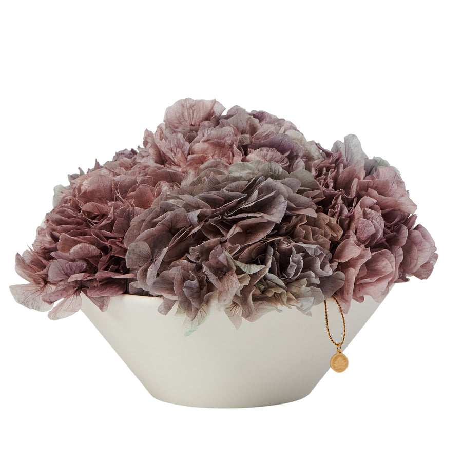 Hydrangea Bowl by La Fleur Lifetime Flowers