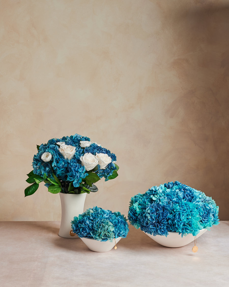 Hydrangea Bowl by La Fleur Lifetime Flowers