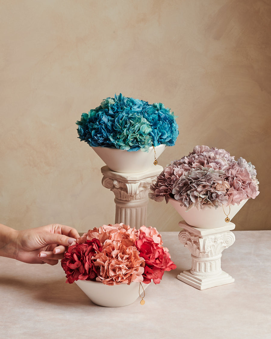 Hydrangea Bowl by La Fleur Lifetime Flowers