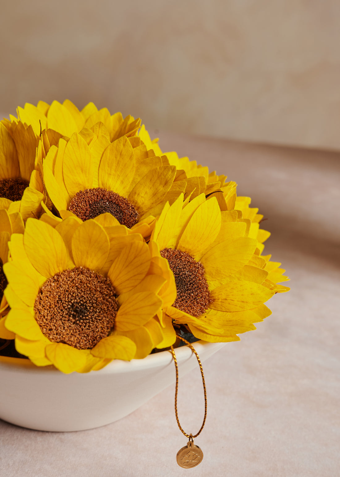 Sunflower Bowl by La Fleur Lifetime Flowers