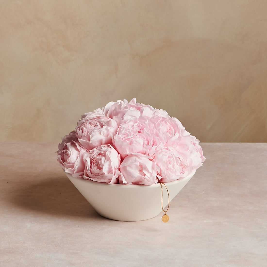 Peony Bowl by La Fleur Lifetime Flowers