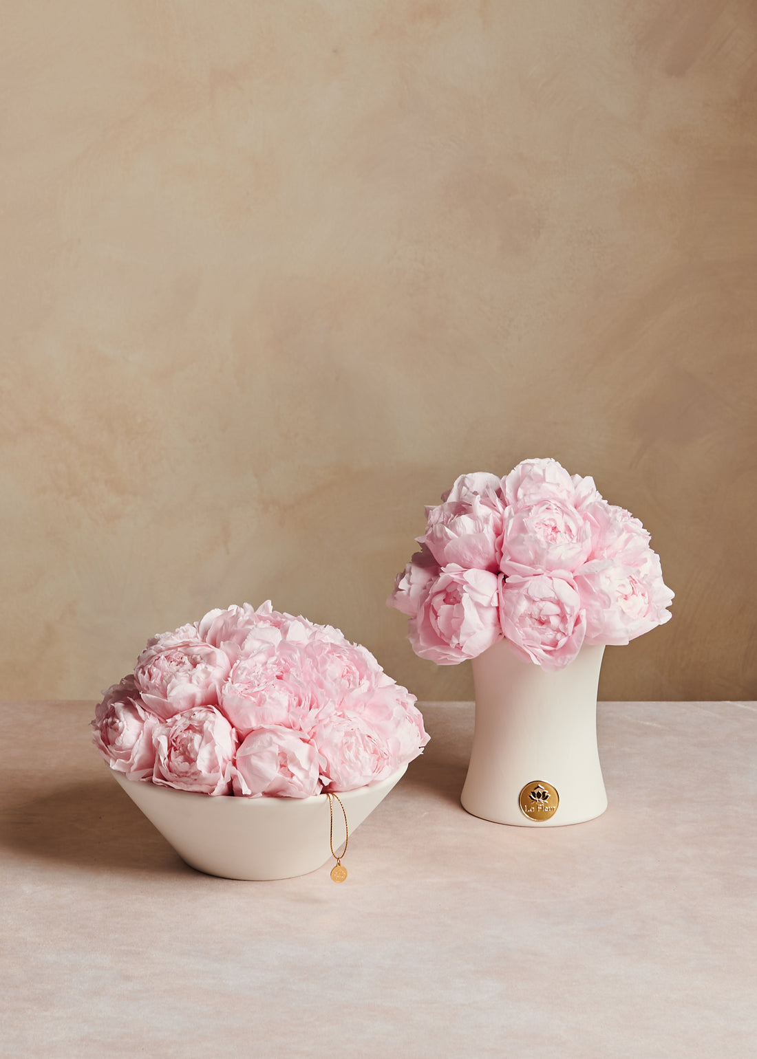 Peony Bowl by La Fleur Lifetime Flowers