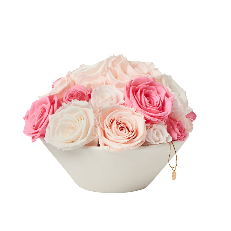 Roses Bowl by La Fleur Lifetime Flowers