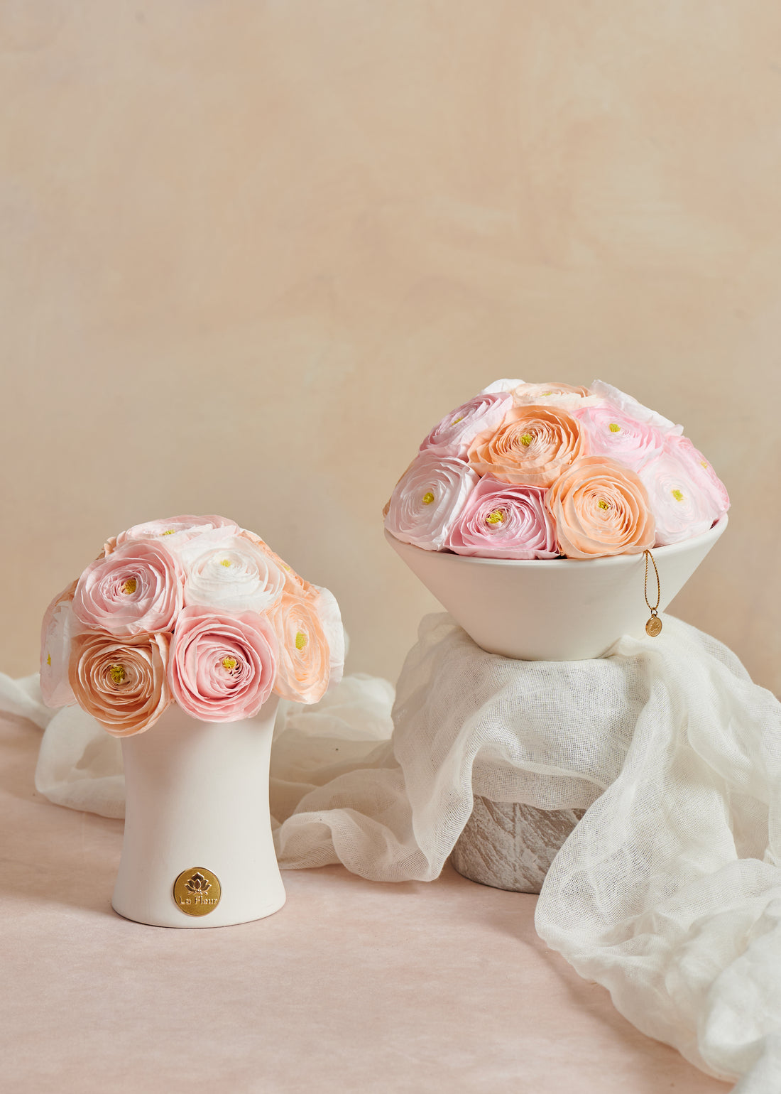 Ranunculus Bowl by La Fleur Lifetime Flowers