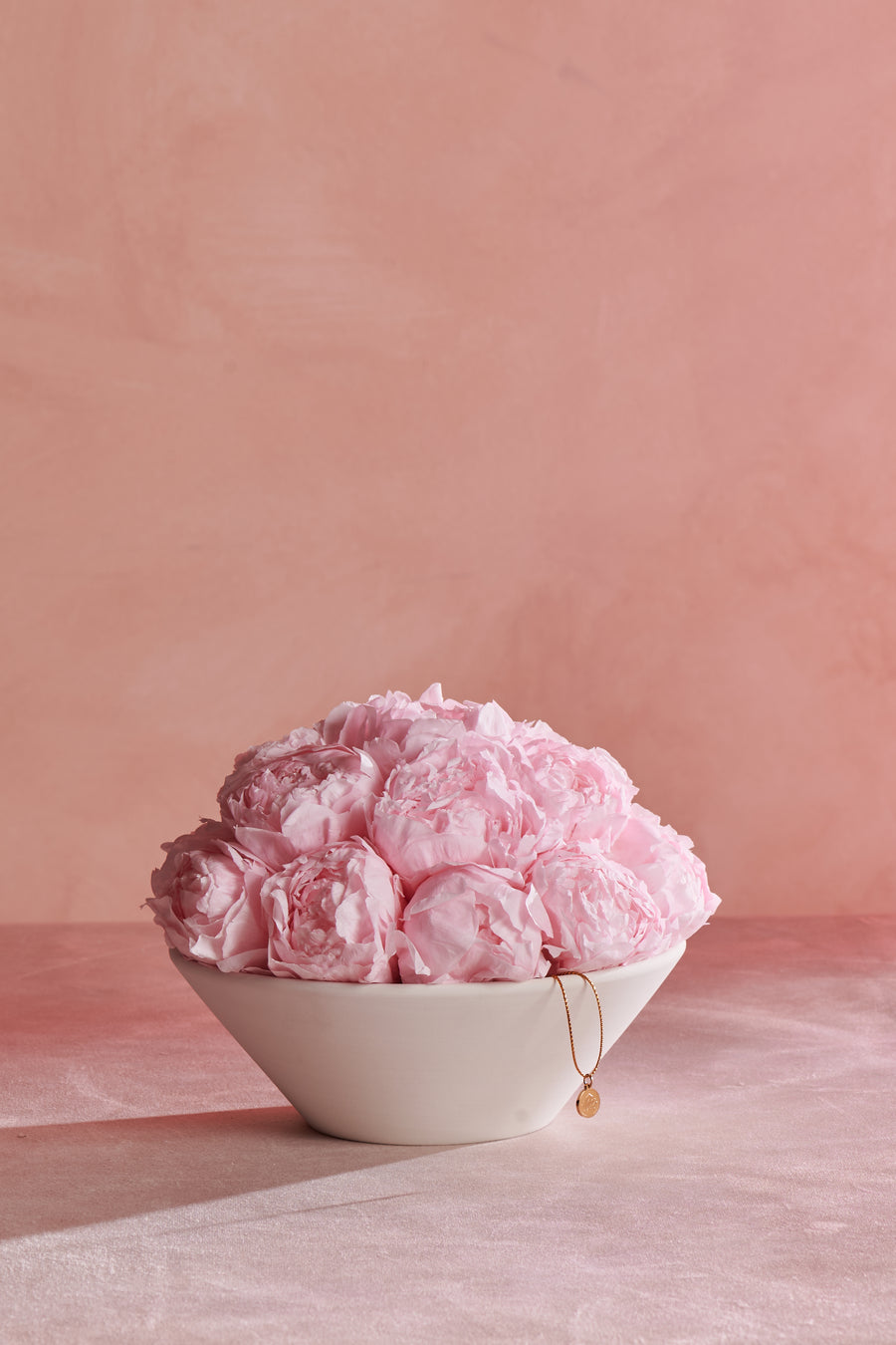 Peony Bowl by La Fleur Lifetime Flowers