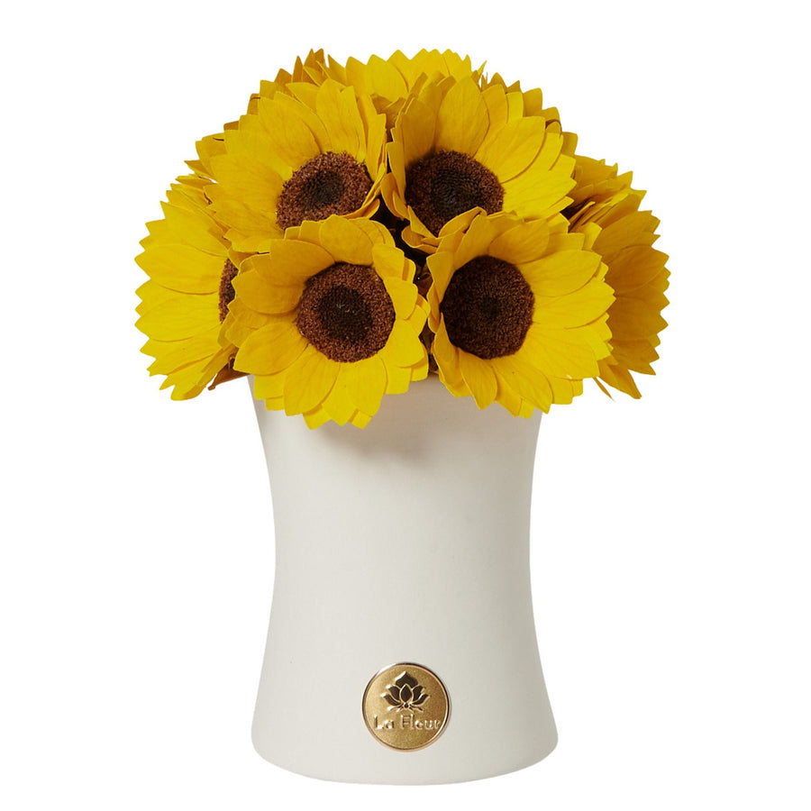 Creme Sunflower Dôme by La Fleur Lifetime Flowers