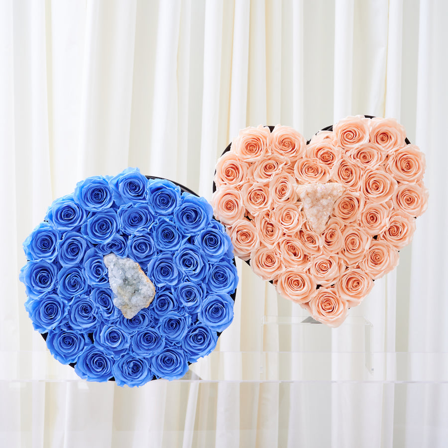 Celestite - Crystal Collection by La Fleur Lifetime Flowers