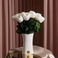 Creme Dozen Peony Rosette