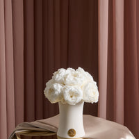 Creme Peony Rosette Dôme