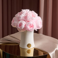 Creme Peony Rosette Dôme