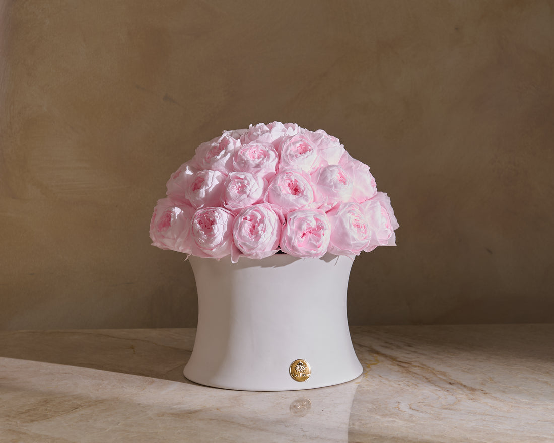 Grande Creme Peony Rosette