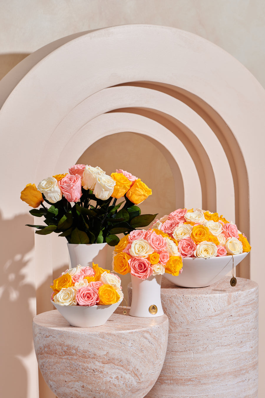 Creme Roses Dôme