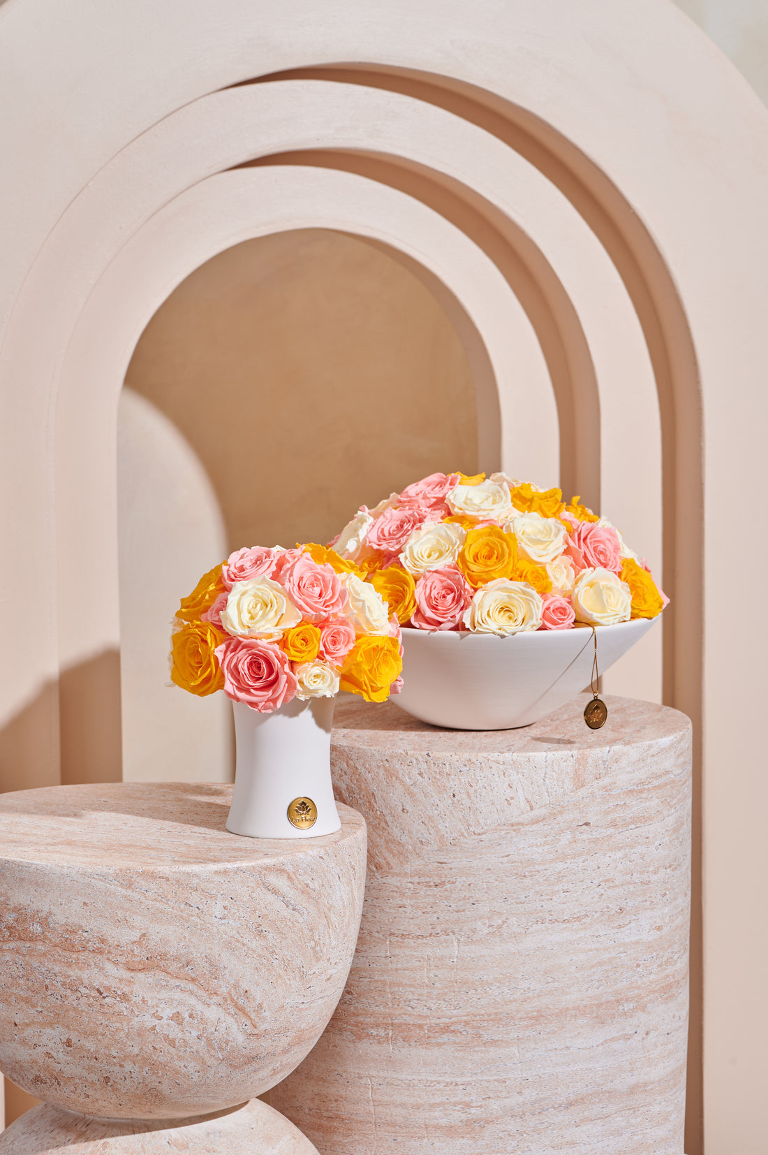 Creme Roses Dôme