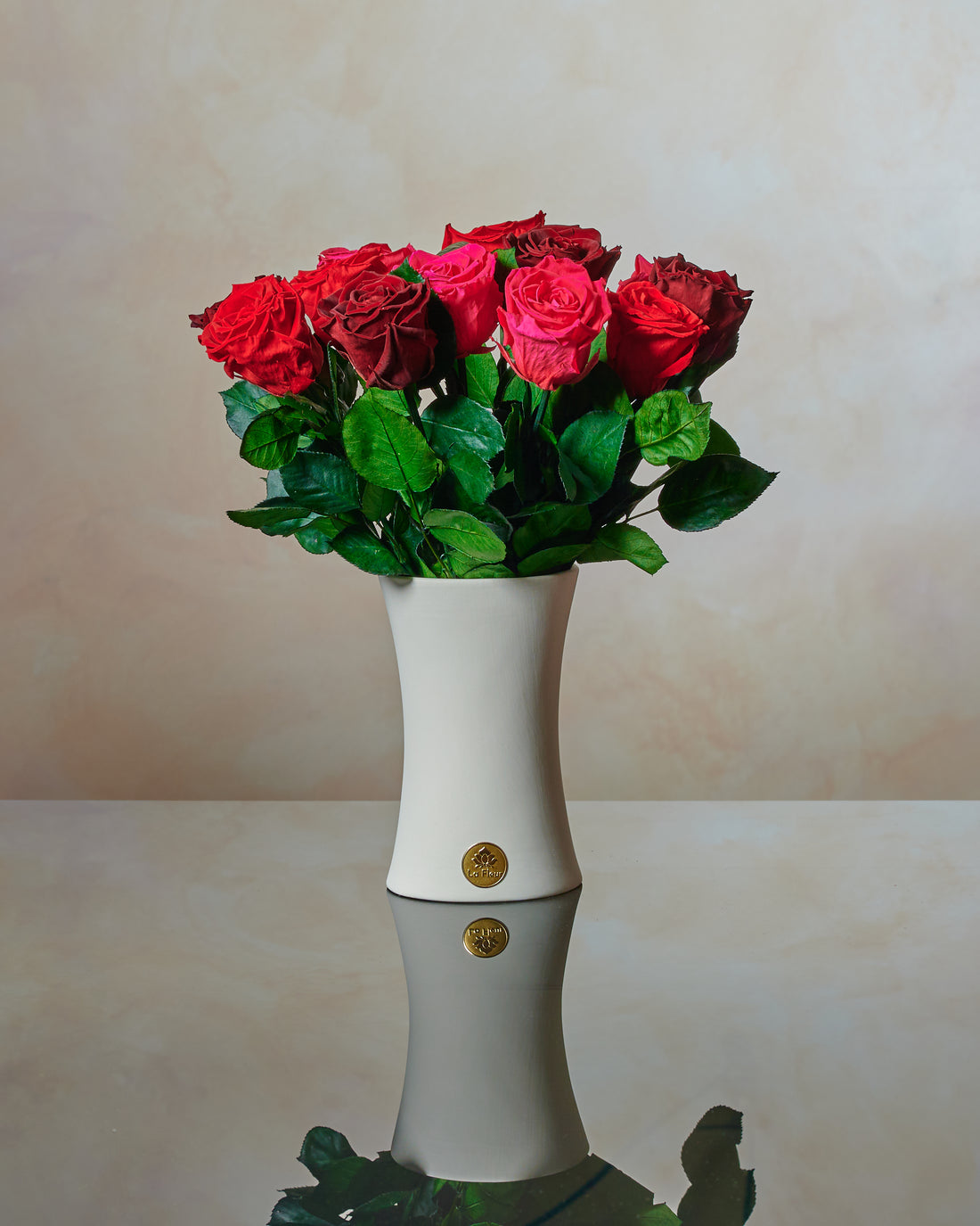 Creme Mixed Long Stems by La Fleur Lifetime Flowers
