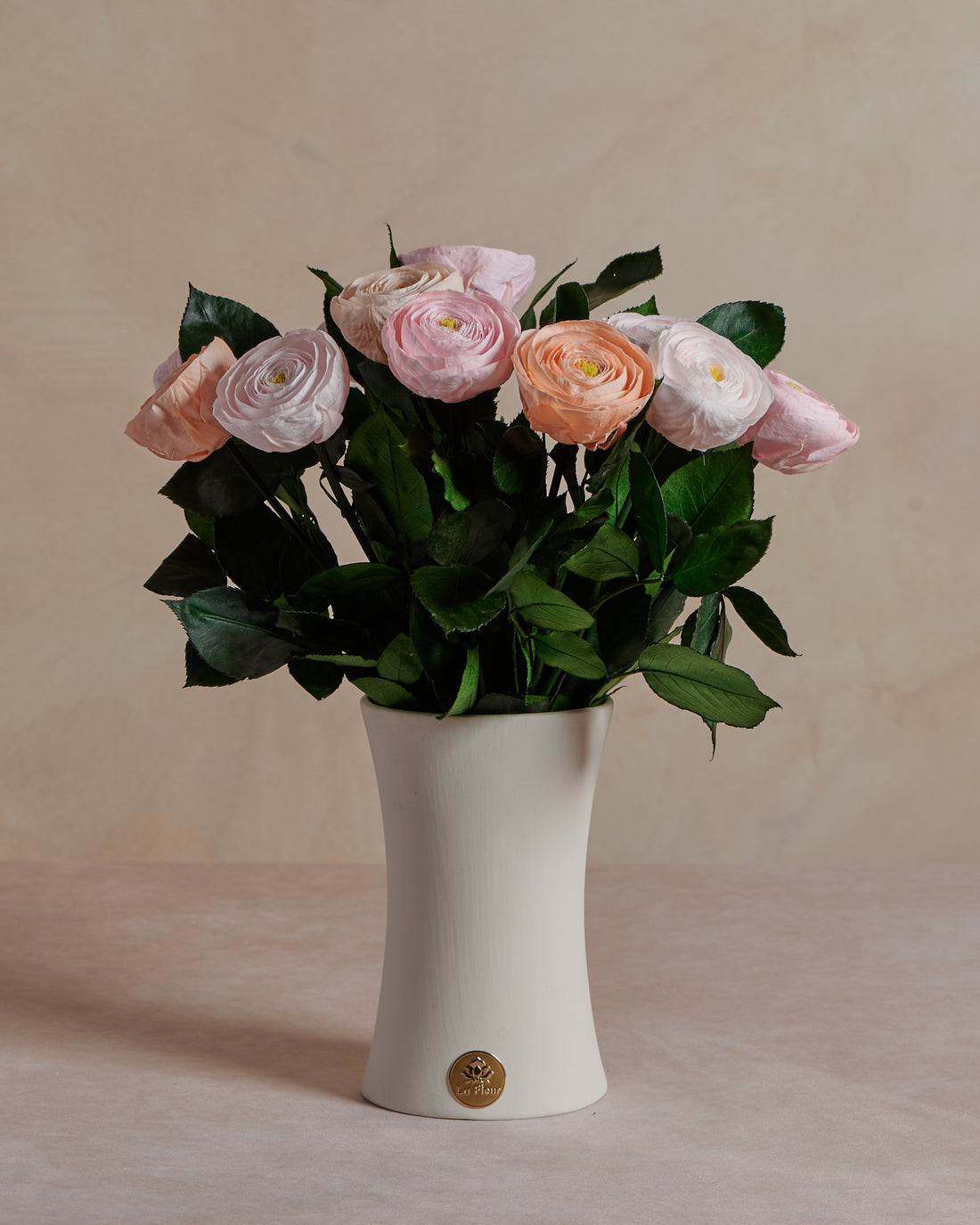 Creme Dozen Ranunculus by La Fleur Lifetime Flowers