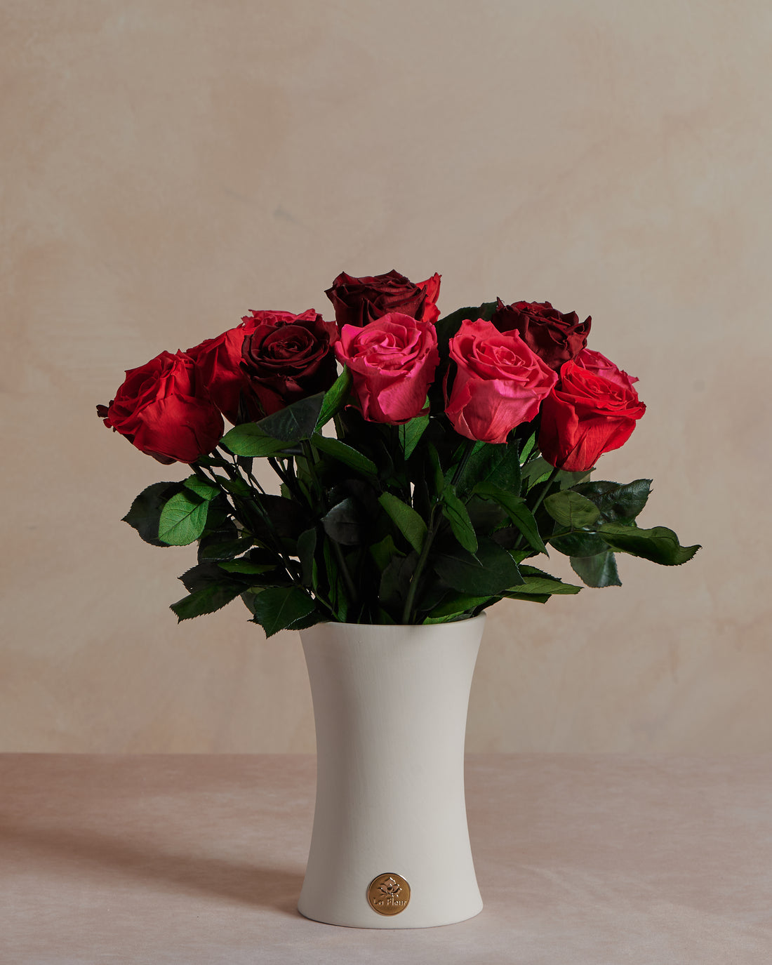Creme Mixed Long Stems by La Fleur Lifetime Flowers