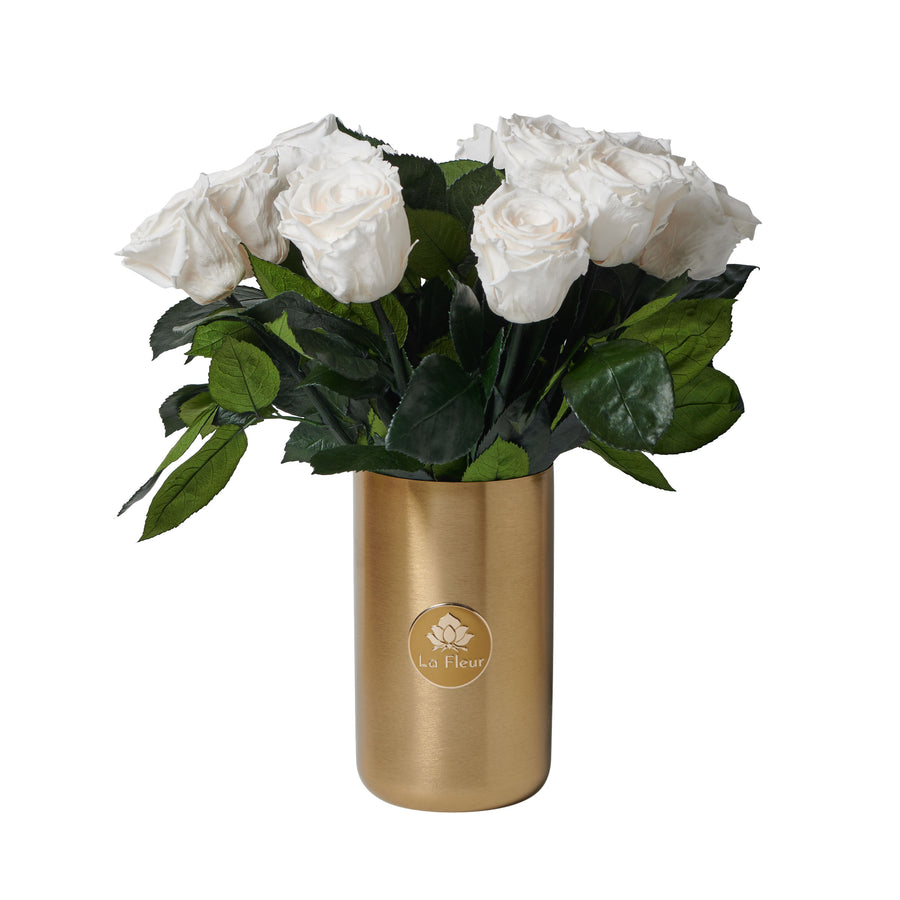 Laiton Dozen Long Stems by La Fleur Lifetime Flowers