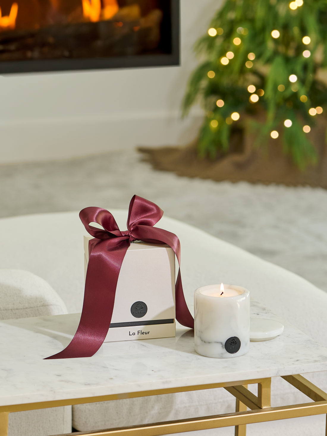 Marble Candle - Starlight