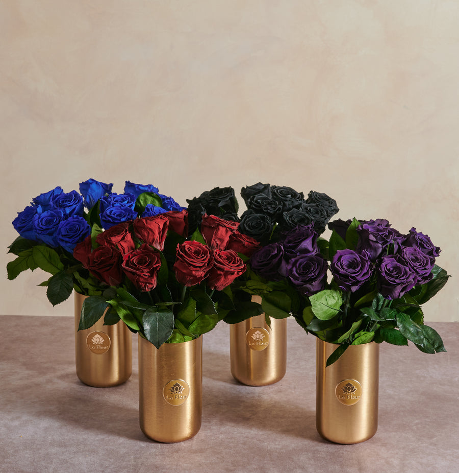 Laiton Dozen Long Stems by La Fleur Lifetime Flowers