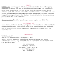 La Fleur Bouquets Sample Sale