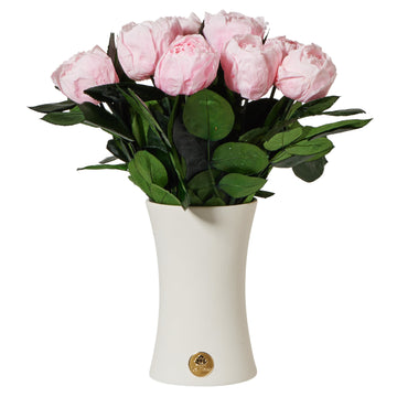 Creme Dozen - Peony by La Fleur Lifetime Flowers