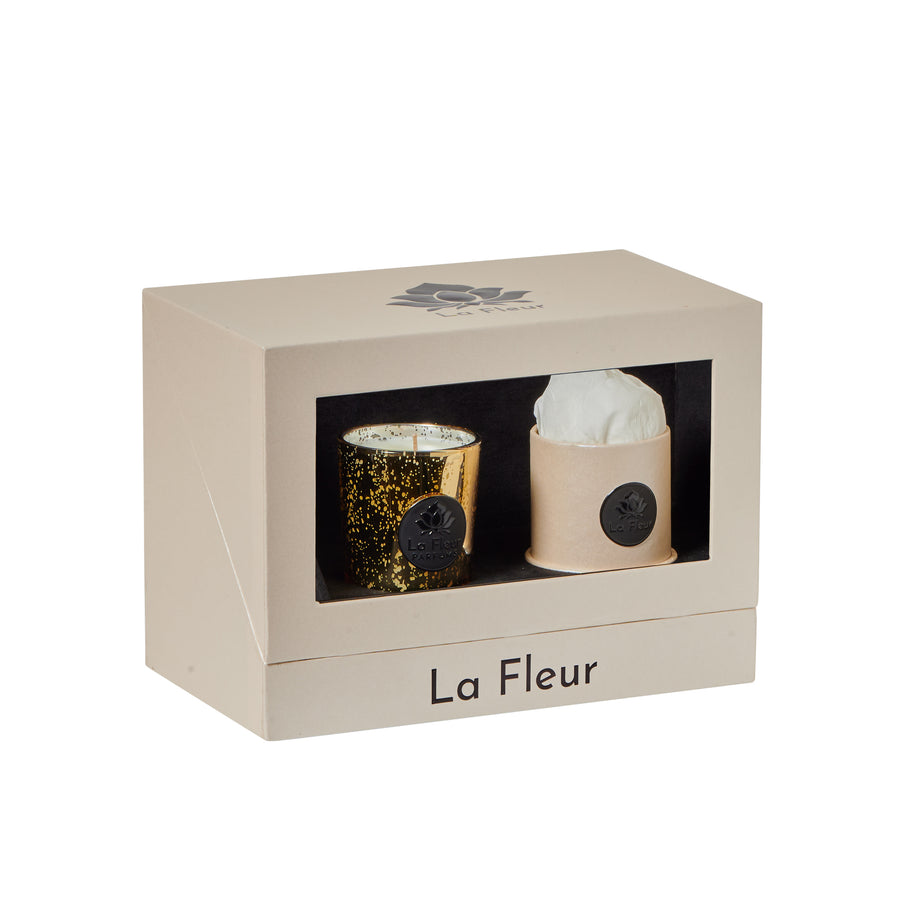 Pearl Peony Gift Set by La Fleur Lifetime Flowers