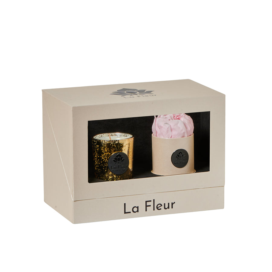 Pearl Peony Gift Set by La Fleur Lifetime Flowers